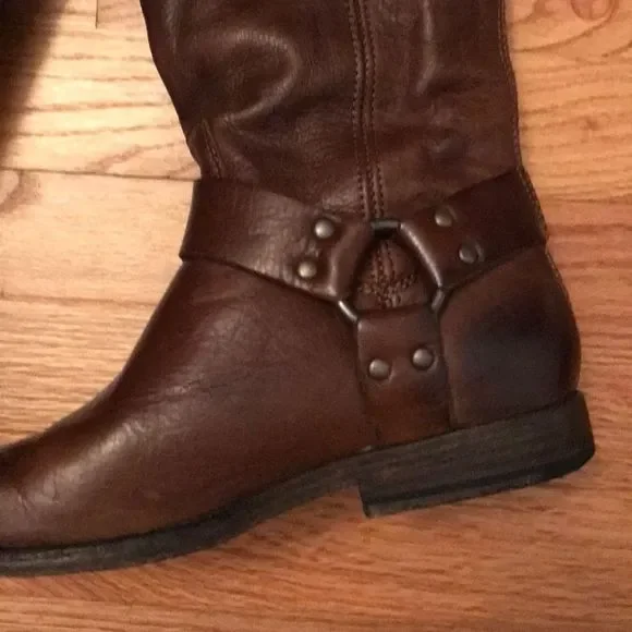 Frye - Philip Harness boots cognac size 7 medium